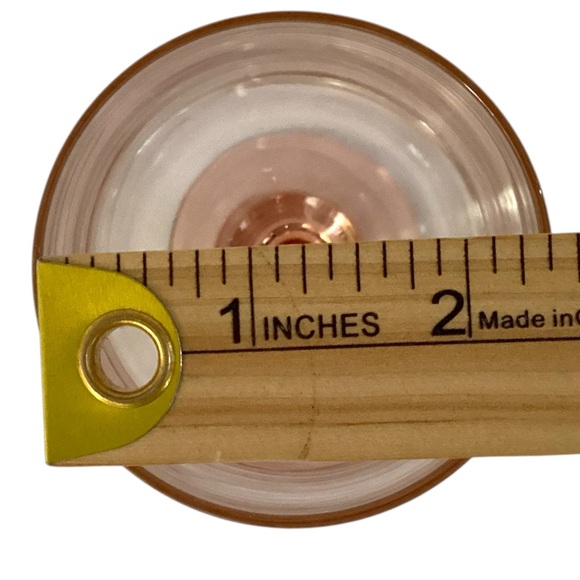 Luminarc Grand Meridien Champagne Flutes Pink Stemmed France Set of 4 - Picture 5 of 9